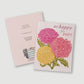 ‘So Happy For You'  Linocut Card by Hawk and Rose
