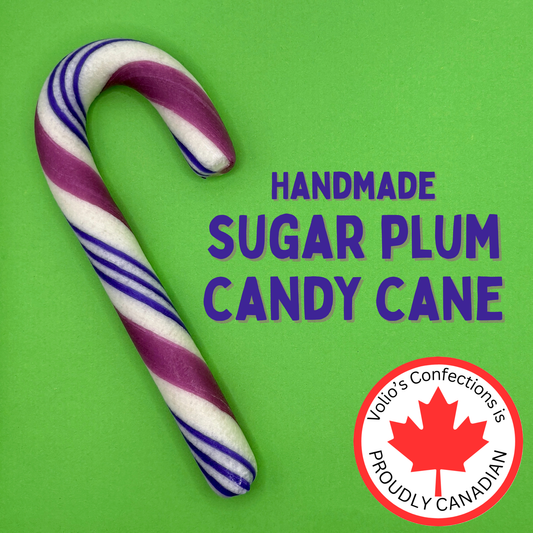 Sugar Plum Large Handmade Candy Canes - Case of 10