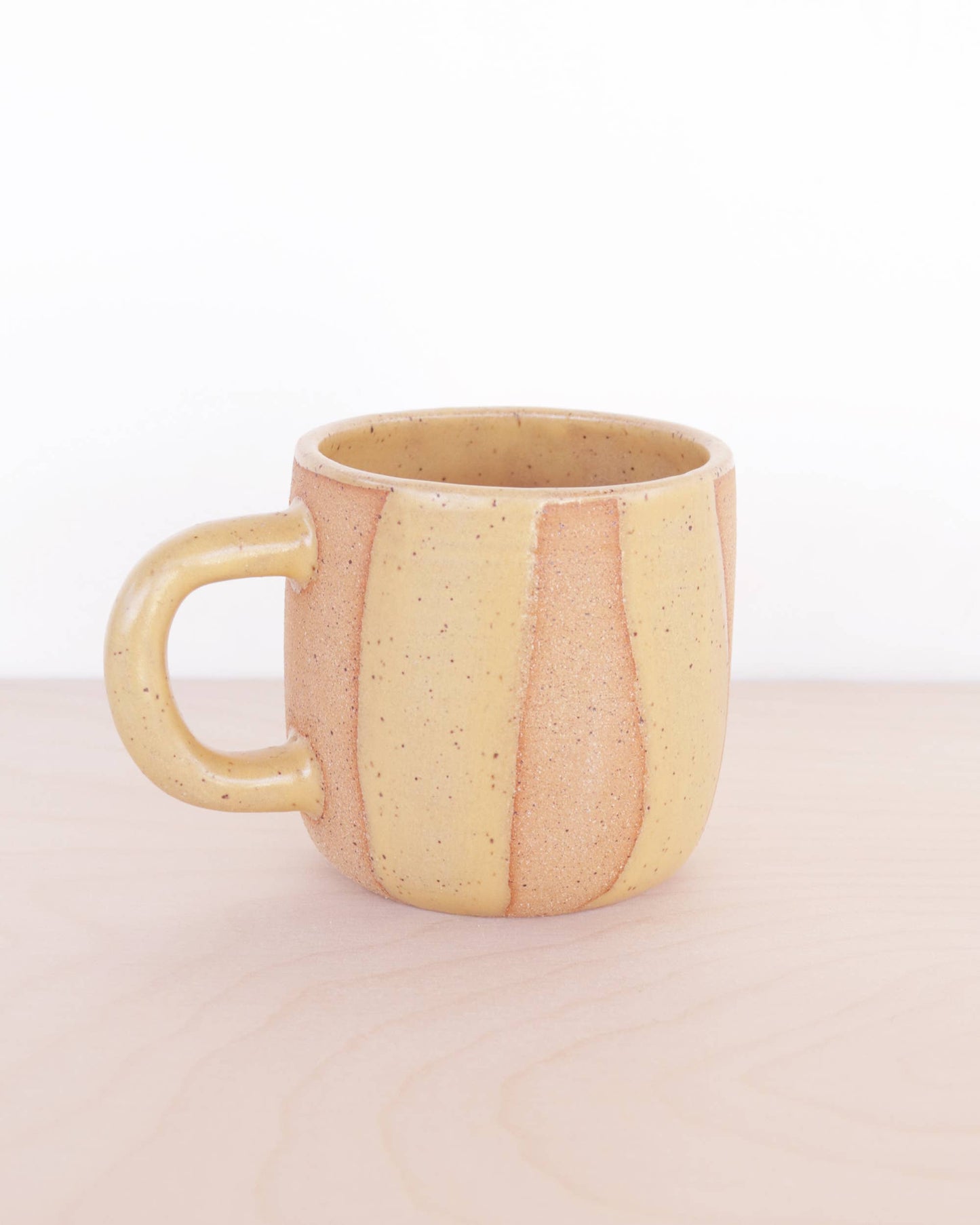 Handmade Ceramic Coffee Mug - 10oz: Glossy white
