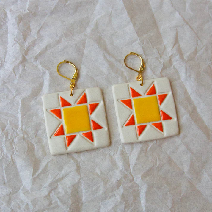 Quilt Squares Earrings