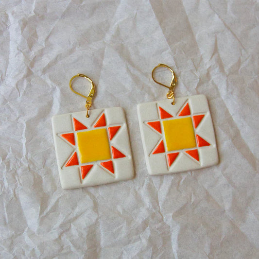 Quilt Squares Earrings