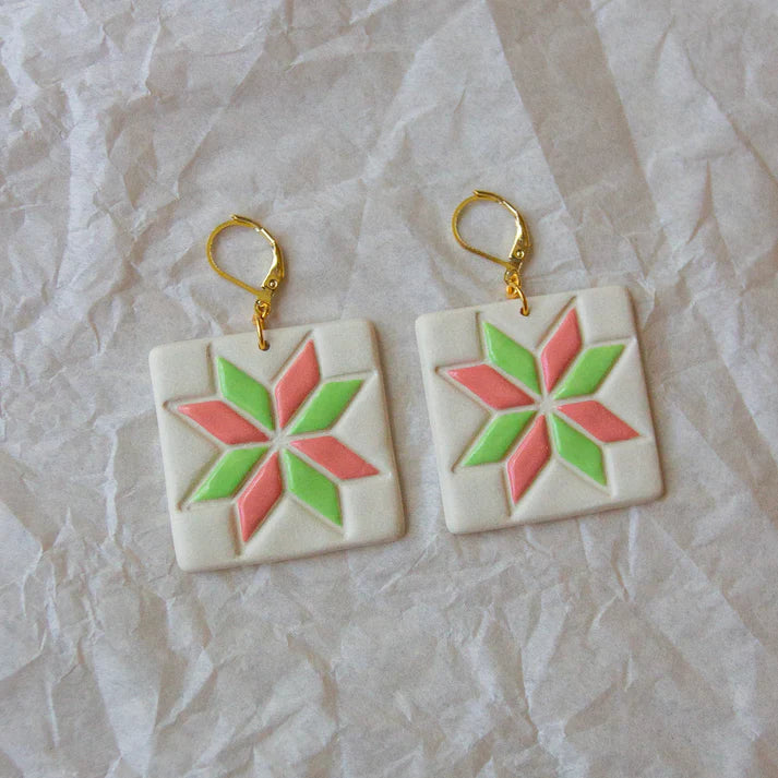 Quilt Squares Earrings