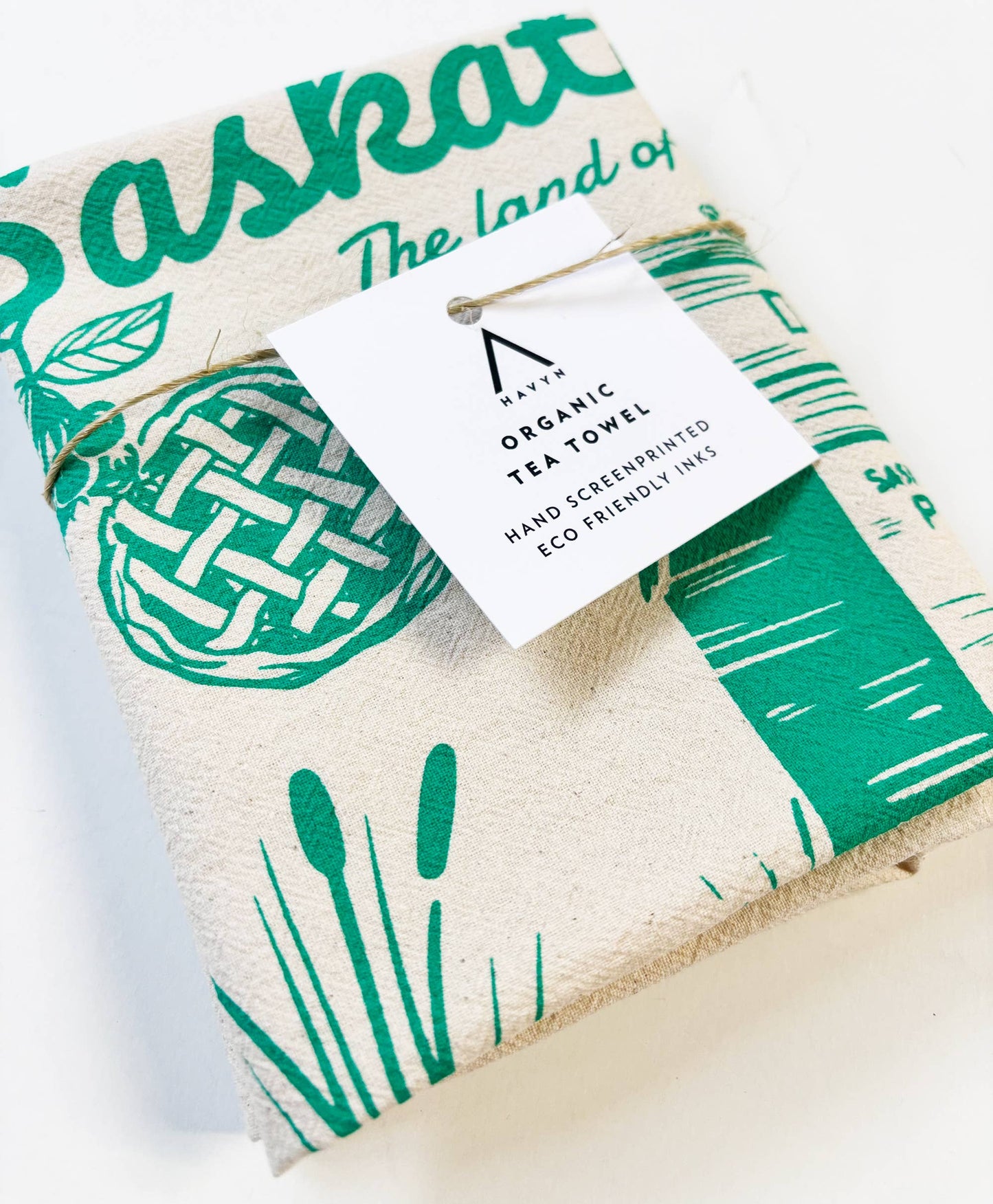 Saskatchewan Commemorative Organic Tea Towel - 20x24