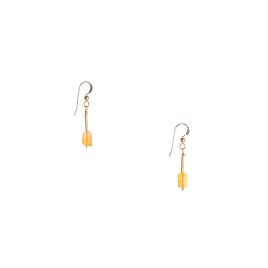 Enver Earrings: Carnelian