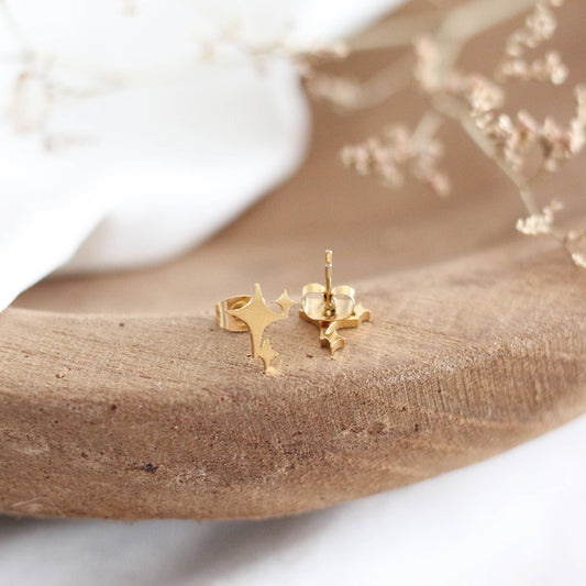 Mini Sparkle Earrings (Gold)