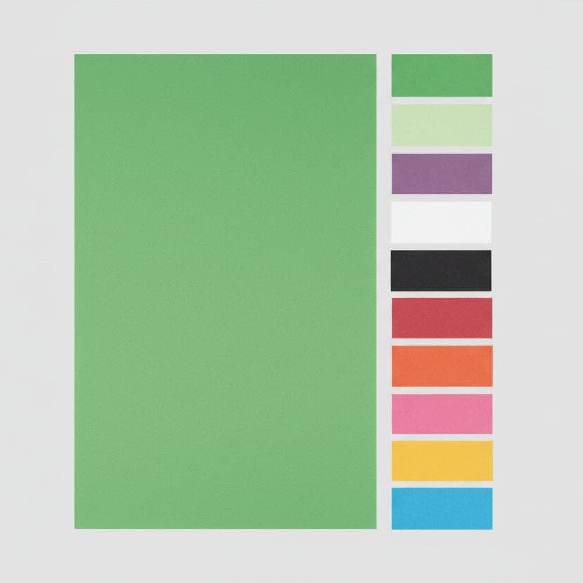 Construction Paper Pad - 10 Colors. 50 Sheets (8.5" x 11")