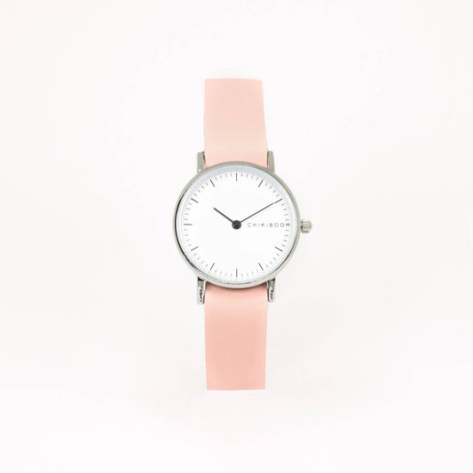 Pale pink/white women's watch