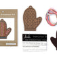 Gingerbread Mitten - DIY Stitched Ornament Kit