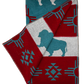 Buffalo Turquoise & Red Throw