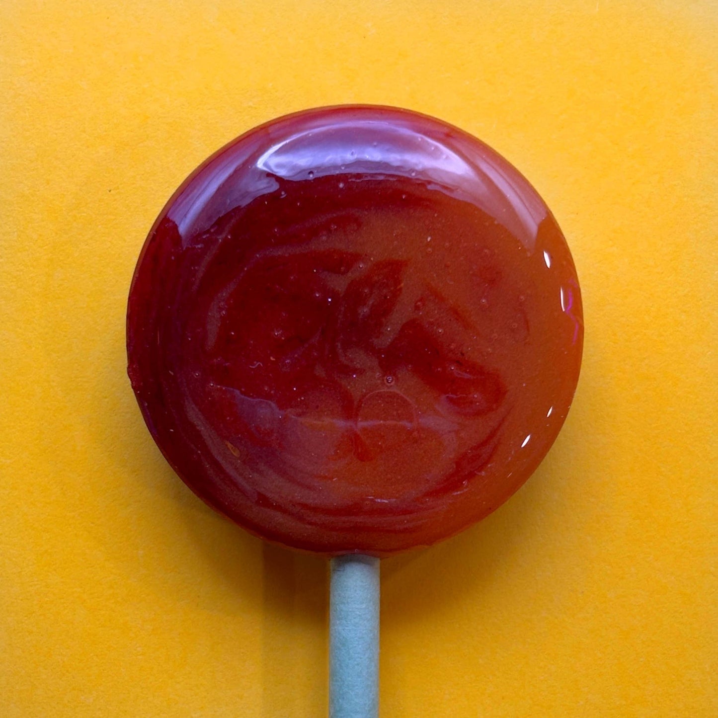 Mini Handcrafted Rainbow Lollipops: Rhubarb and Custard