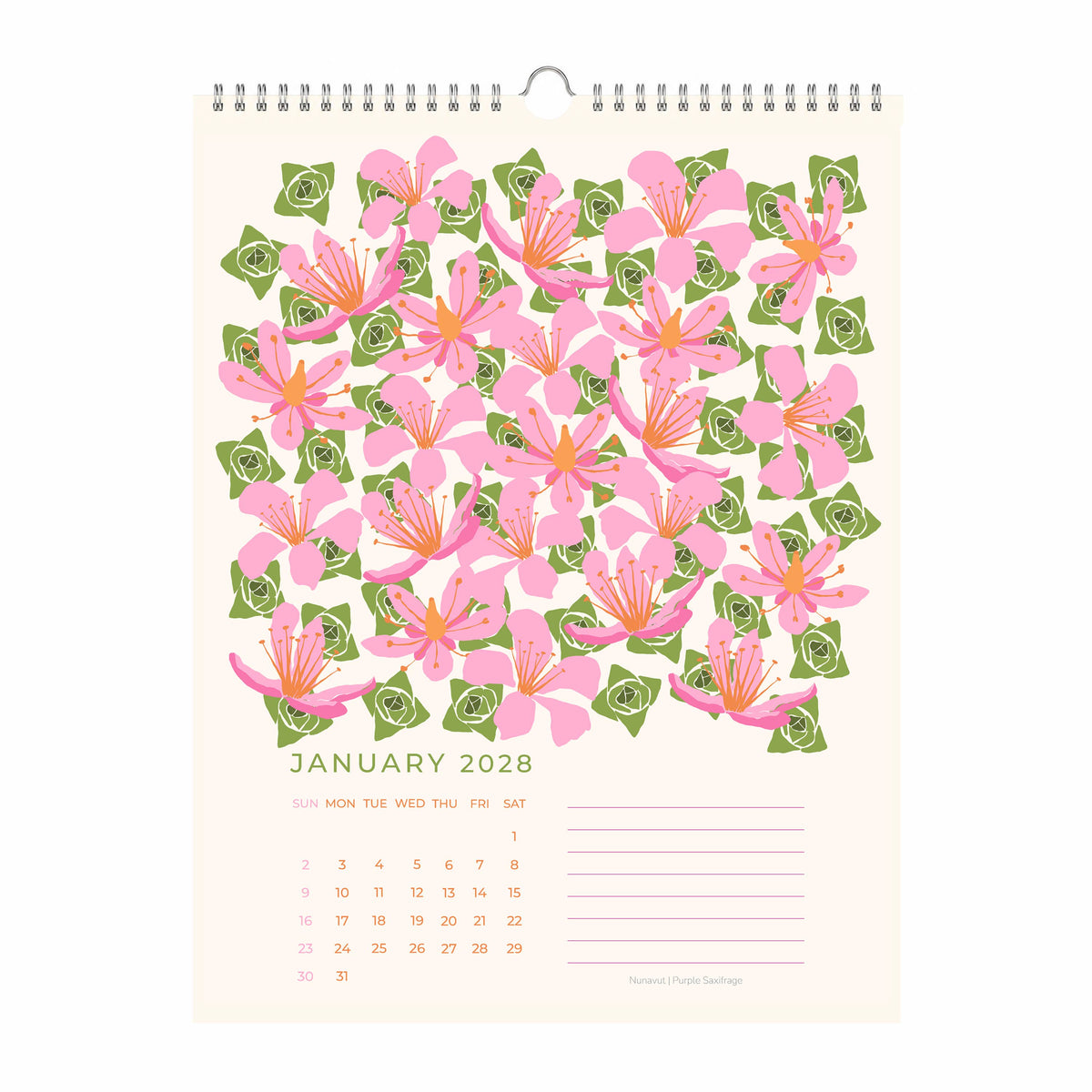 Flowers of Canada 2027 Botanical Wall Calendar