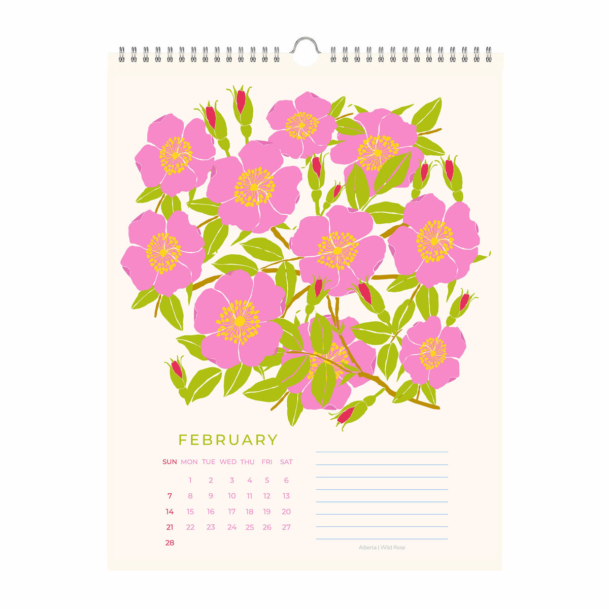 Flowers of Canada 2027 Botanical Wall Calendar