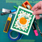 Orange Thank You!! Greeting Card