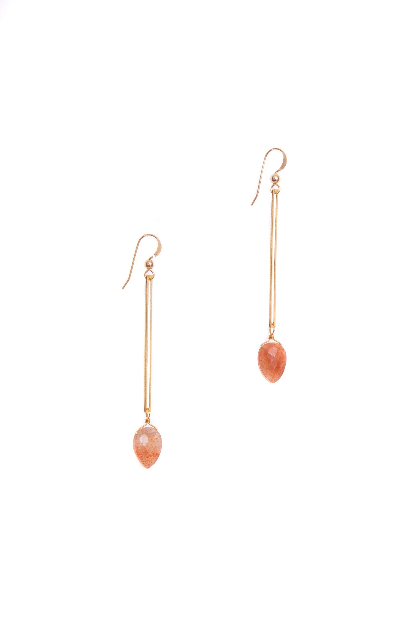 Isla Earrings: Sunstone