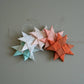 Large Folded Fabric Star: Dark Pink