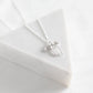 Bow Necklace: Silver