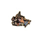 Canada Floral Enamel Pin
