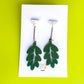 Hanging in There Leaf Dangle Earrings | Acrylic Earrings