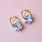 Ceramic Daisy Hoops