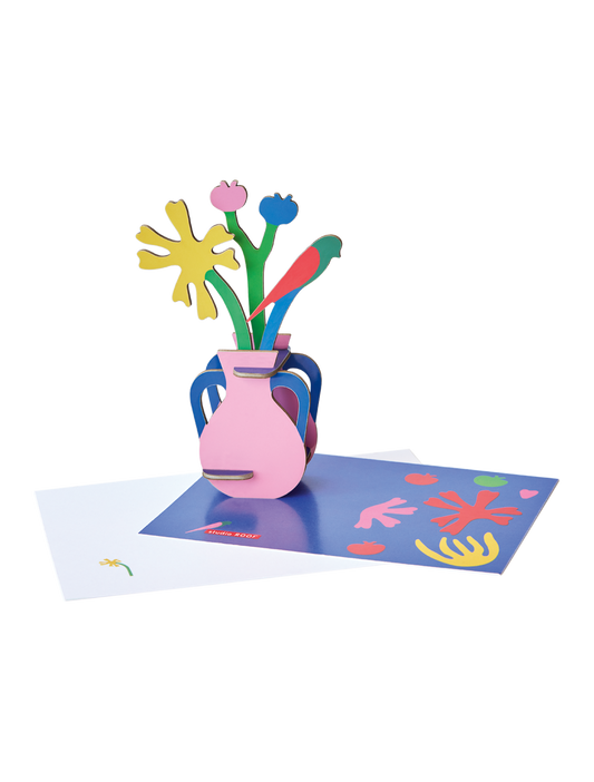 3D Pop Out Card - Matisse Paper Bloom