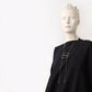 Fret Necklace: Black Silver
