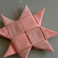 Large Folded Fabric Star: Dark Pink