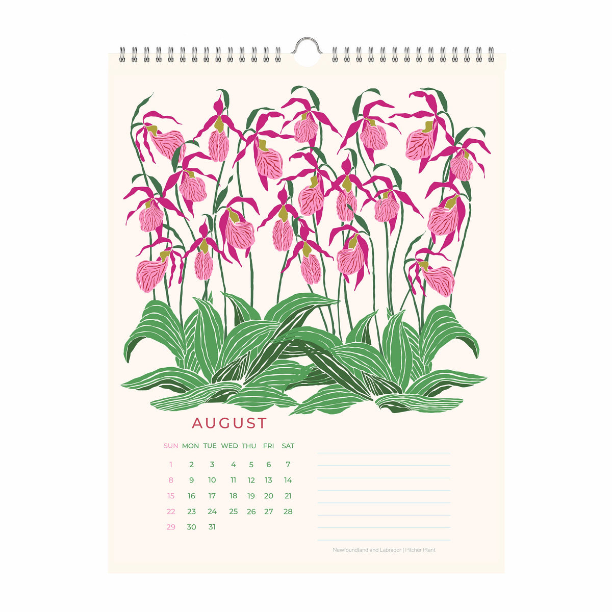 Flowers of Canada 2027 Botanical Wall Calendar