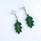 Hanging in There Leaf Dangle Earrings | Acrylic Earrings
