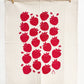 Strawberries Organic Tea Towel Red - 20x24
