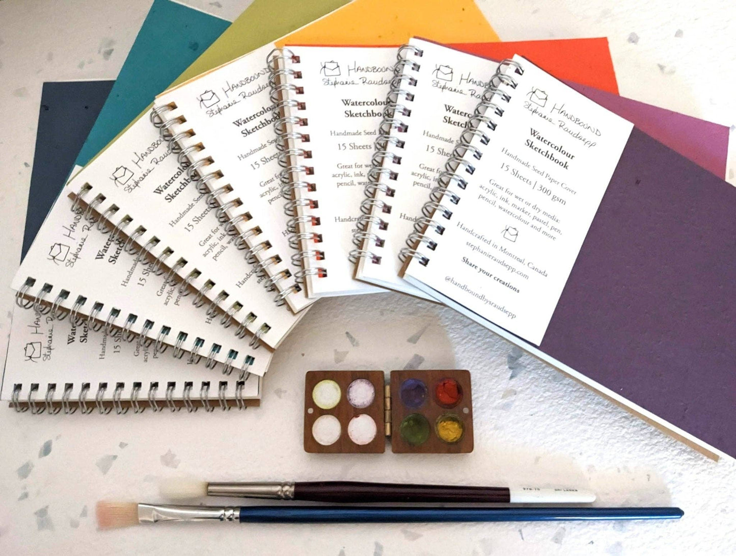 Large | Plantable Watercolour Sketchbooks: Sky Blue