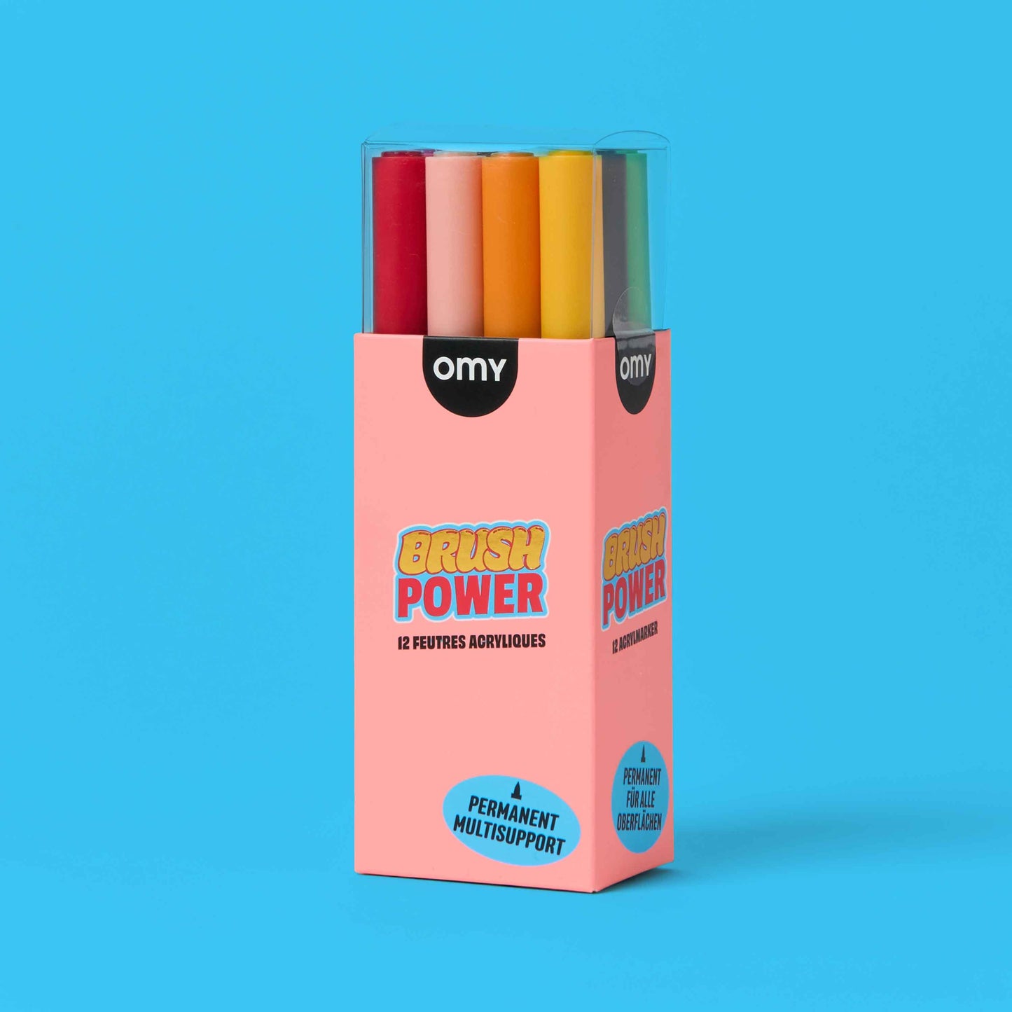 12 BRUSH POWER ACRYLIC MARKERS