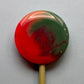Mini Handcrafted Rainbow Lollipops: Rhubarb and Custard