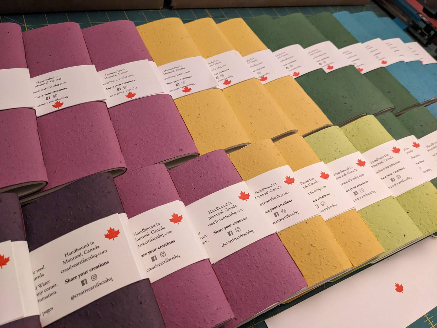 Pocket | Plantable Cotton Notebook: Grass green