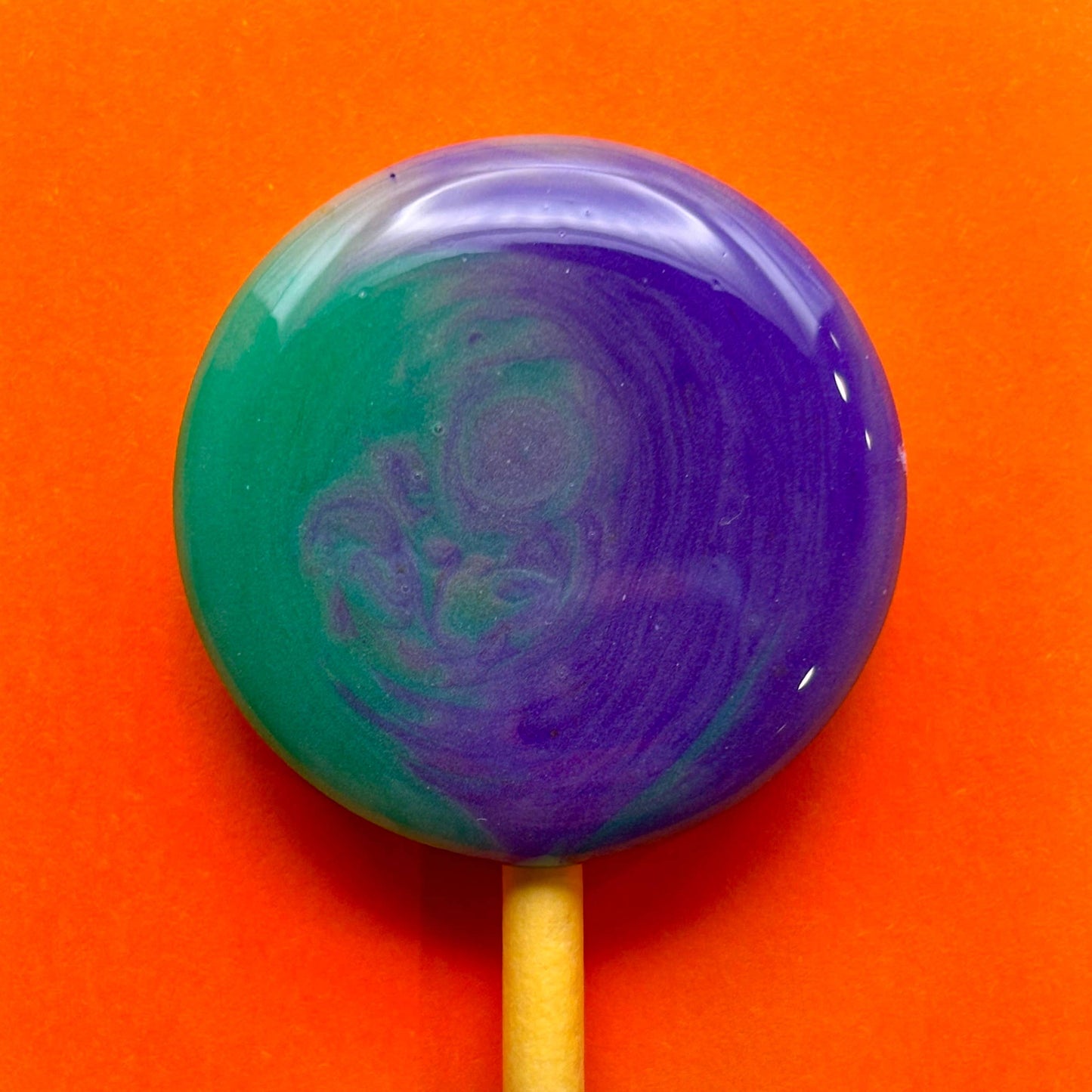 Mini Handcrafted Rainbow Lollipops: Rhubarb and Custard