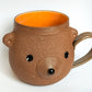 Bear Pawttery Bear Mug Orange