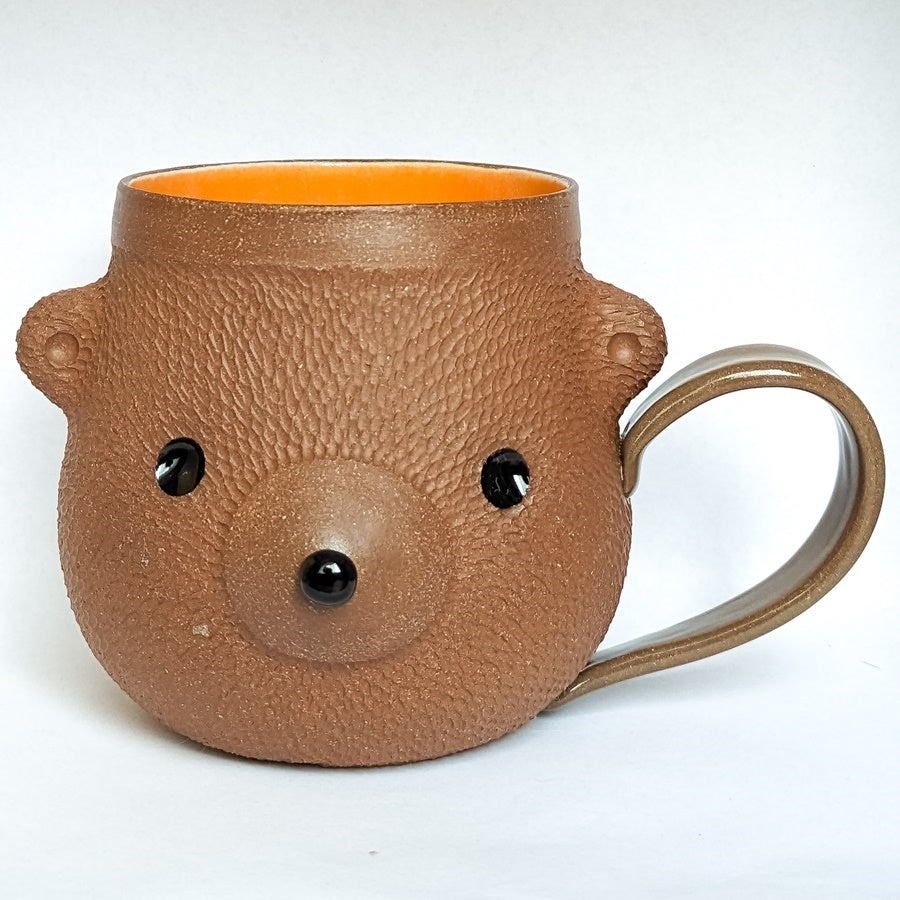 Bear Pawttery Bear Mug Orange