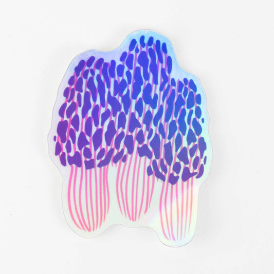 Sticker: Morel Mushroom: Holographic