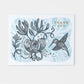 ‘Hummingbird’ Linocut Art Thank You Card by Hawk and Rose
