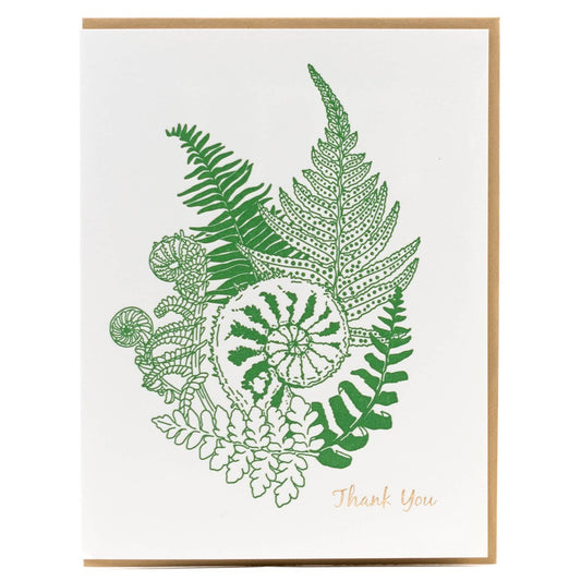 Thank you Forest Foraging Series - Fern: SIngle Card