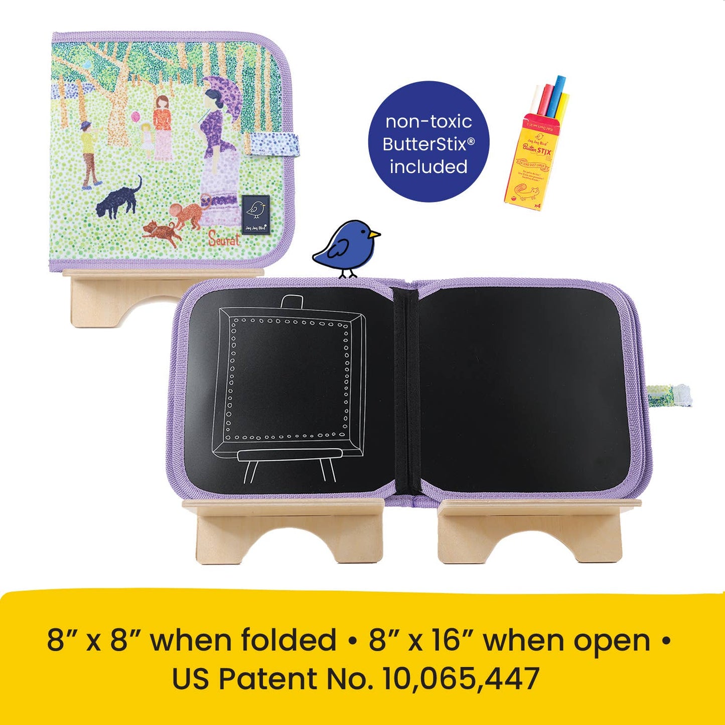 Color It & Go Erasable Book -Seurat - Wipe Wet +Dry Book