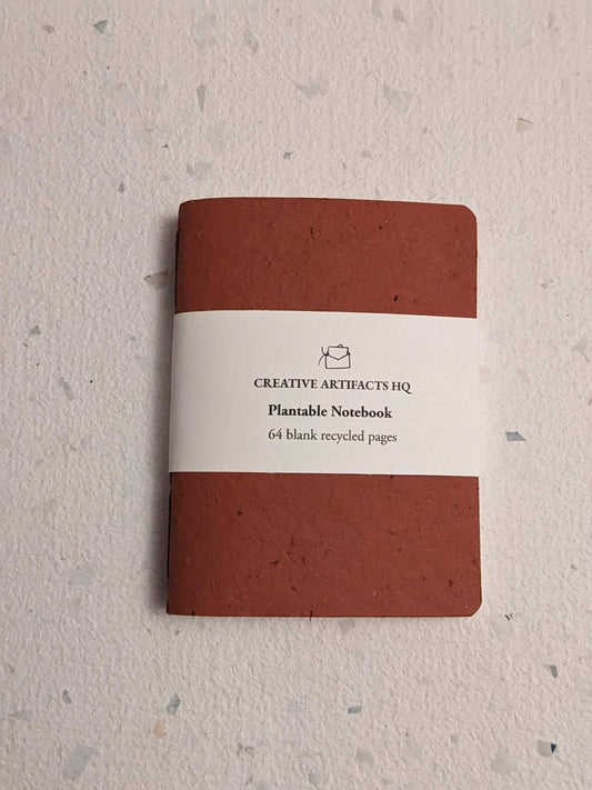 Pocket | Plantable Cotton Notebook: Red