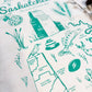 Saskatchewan Commemorative Organic Tea Towel - 20x24