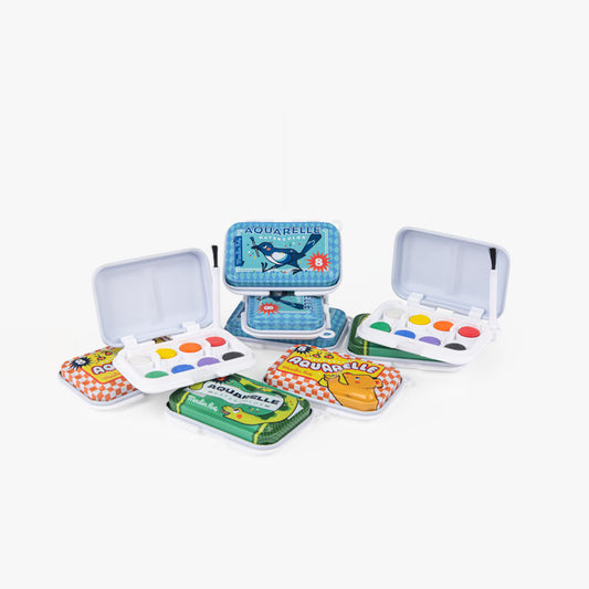 Petites Merveilles Mini Watercolour Palettes Green