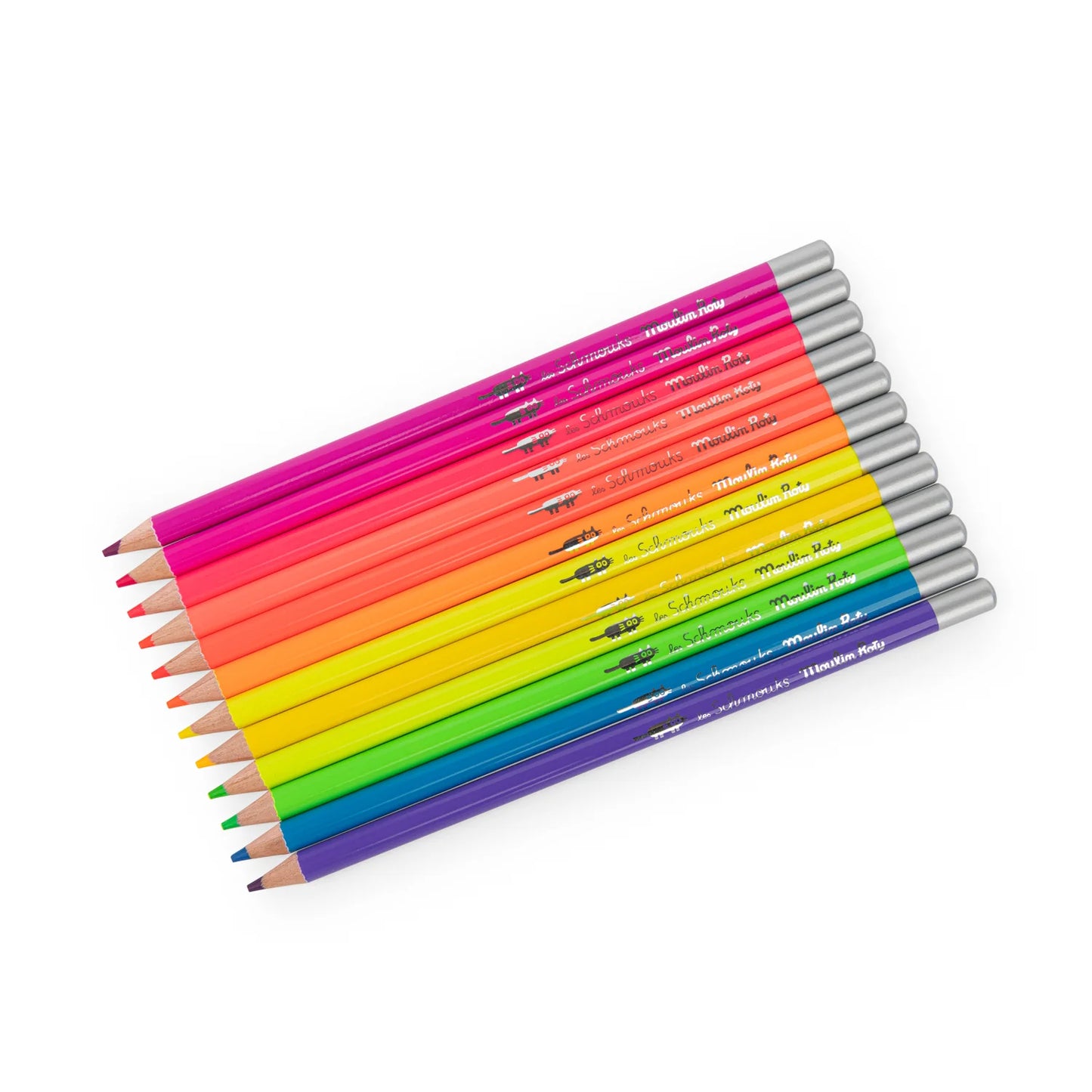 12 Neon Colouring Pencils