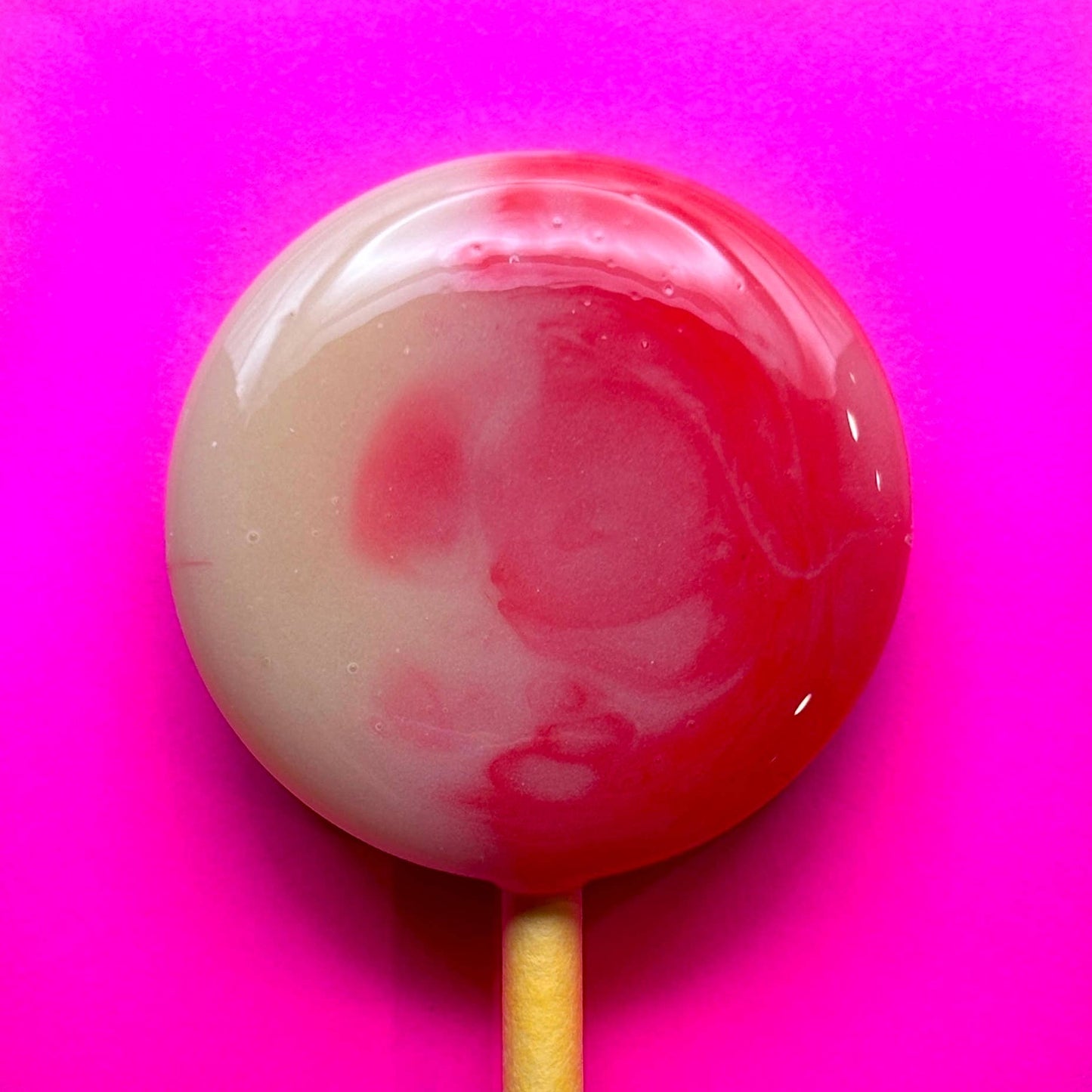 Mini Handcrafted Rainbow Lollipops: Rhubarb and Custard