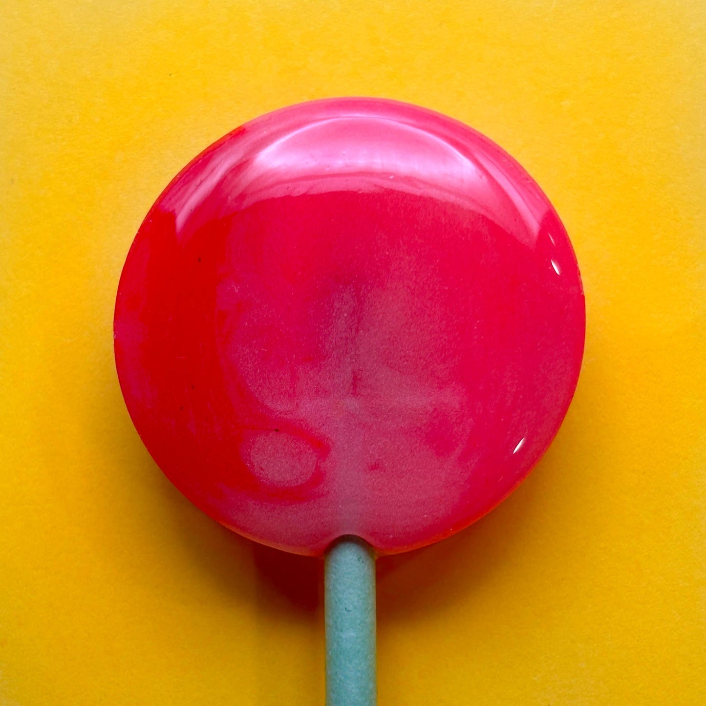 Mini Handcrafted Rainbow Lollipops: Rhubarb and Custard