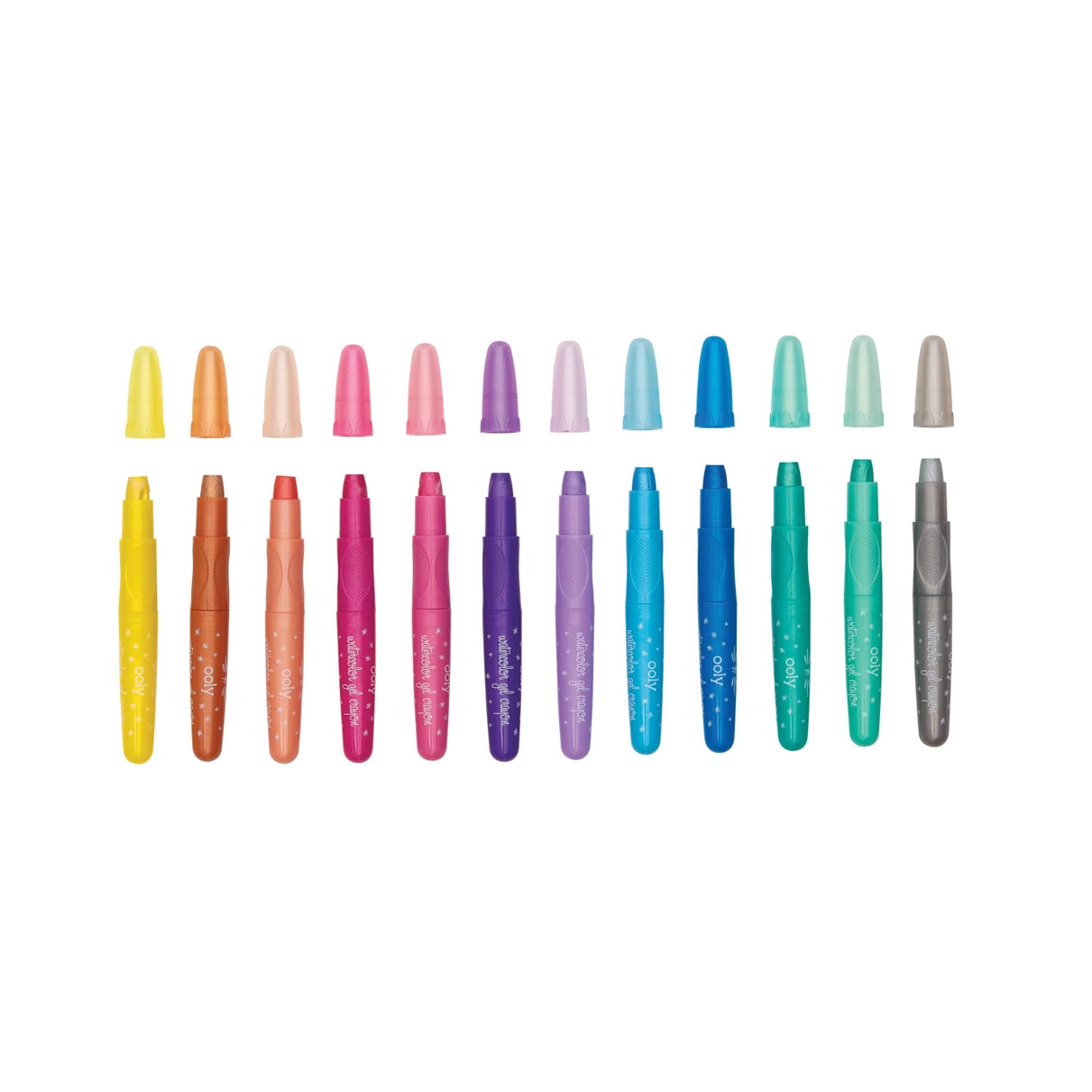 Rainbow Sparkle Gel Crayons