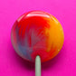 Mini Handcrafted Rainbow Lollipops: Rhubarb and Custard