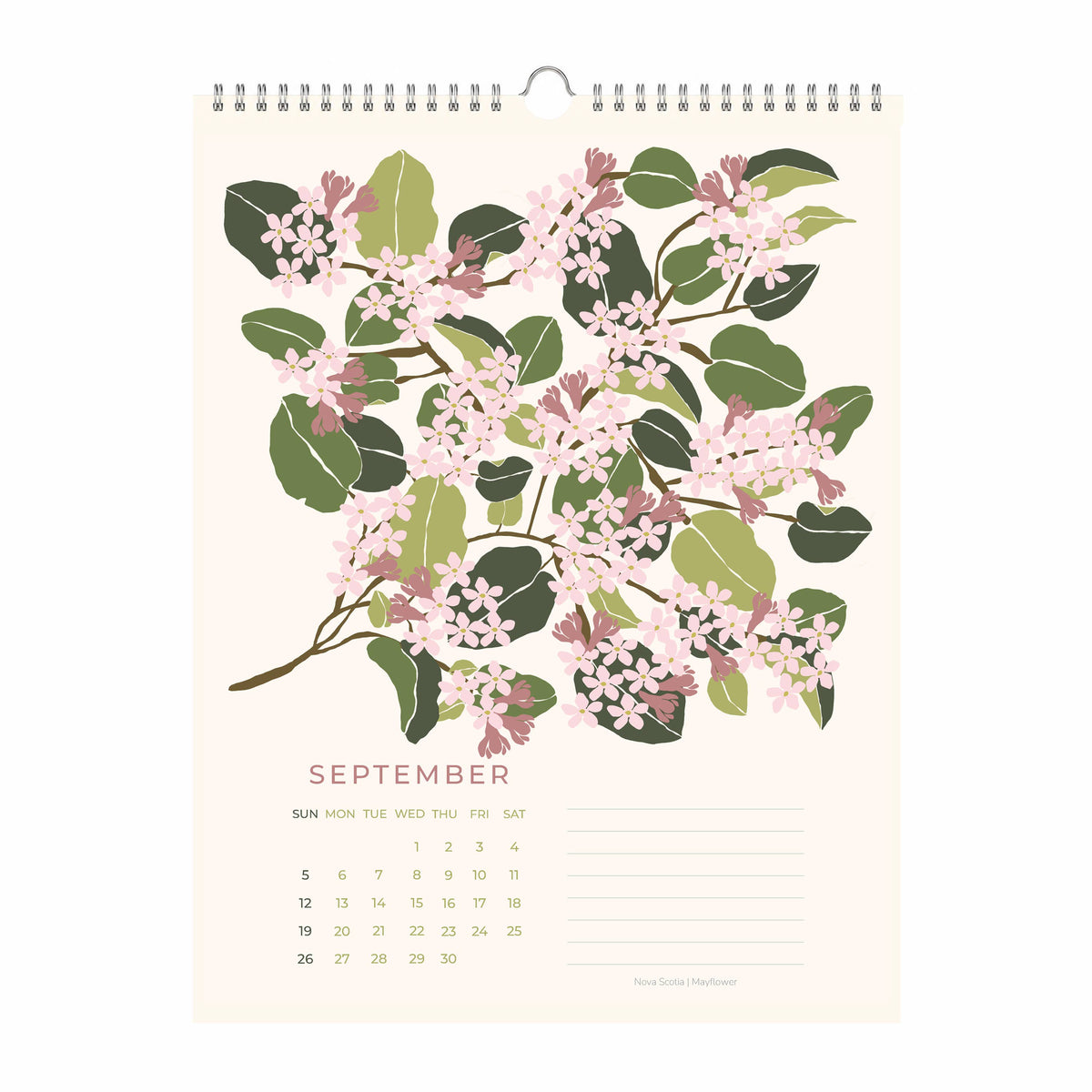 Flowers of Canada 2027 Botanical Wall Calendar
