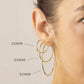 Thin Hoops: Gold Filled / 12mm